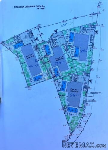 Ekskluzivno: parcela s projektom za 3 zgrade i pogledom na m - 2