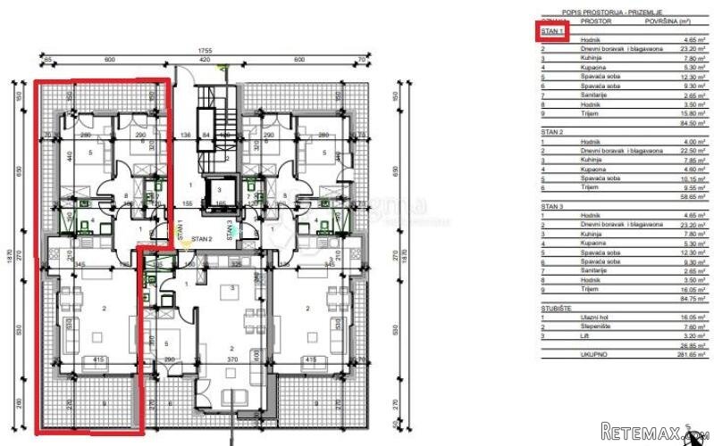 KAŠTEL, STAN SA VRTOM, NOVOGRADNJA - 2