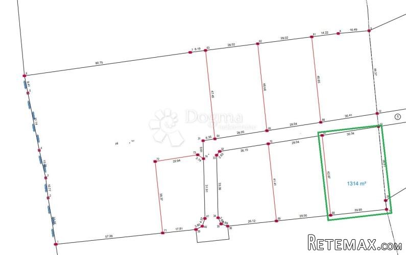Građevinsko zemljište u okolici Labina - 1314 m2