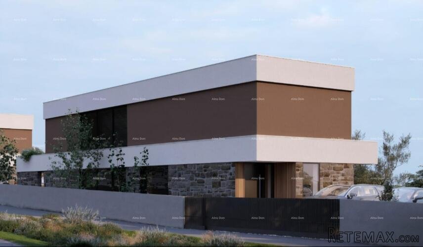 Kanfanar, moderna kuća u Roh-bau fazi - 4