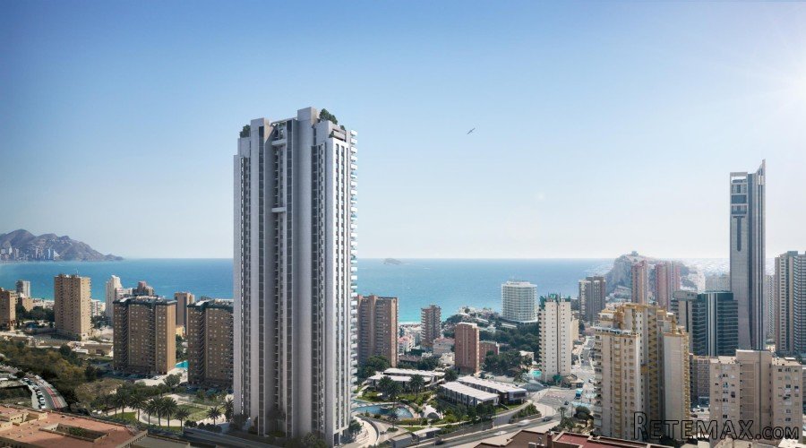 Una imponente torre de vidrio de apartamentos con.. - 4