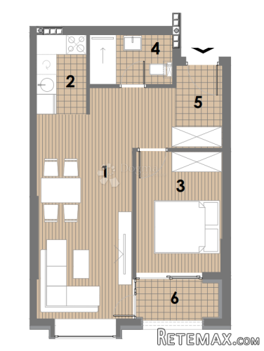 PROJEKT JAHORINA - zgrada E stan 14, 2. kat - 3