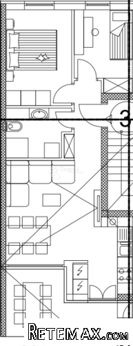 Stan Valmade, 1. kat, 51 m2 (ZGR F, stan A2) - 3