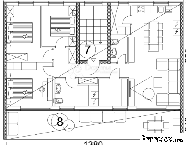 Penthouse Valmade, 2. kat, 99 m2 (ZGR E, stan A4) - 2