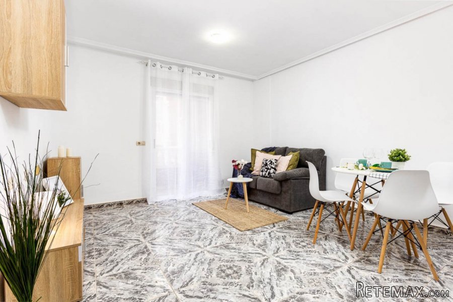 Apartamento de 1 dormitorio, 1 baño, salón, cocina y t..