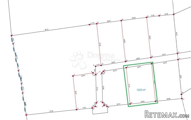 Građevinsko zemljište u okolici Labina - 1222 m2 - 3