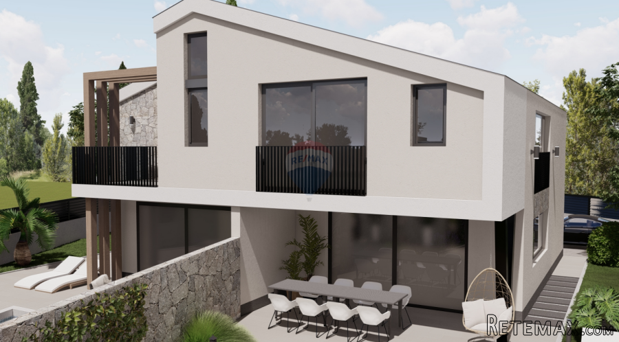 Novogradnja duplex kuća - blizu Malinske - 2