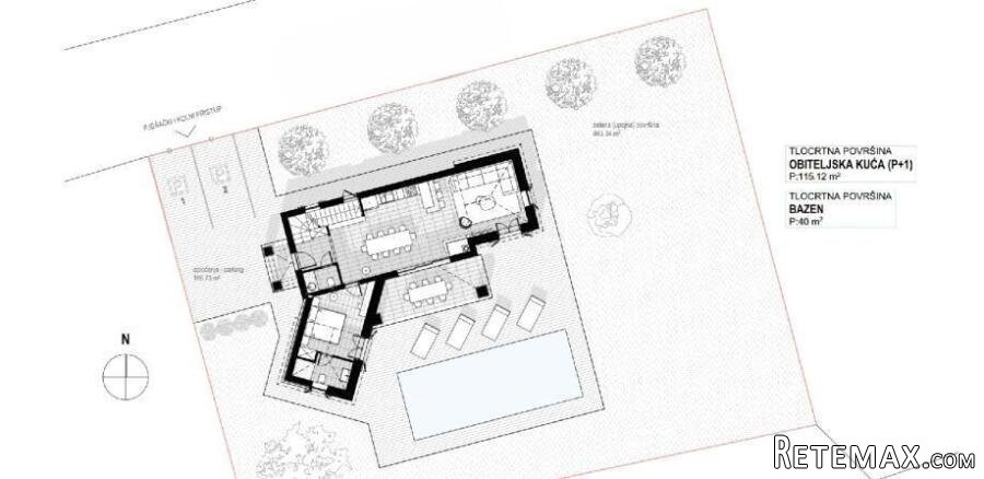 Građevinsko zemljište sa projektom u blizini Poreča - 4