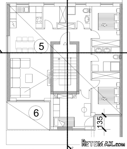 Penthouse Valmade, 2. kat, 96 m2 (ZGR D, stan A4) - 2