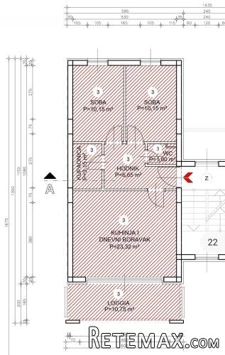 Buje – stan u novogradnji, 68 m², parking i spremište - 2