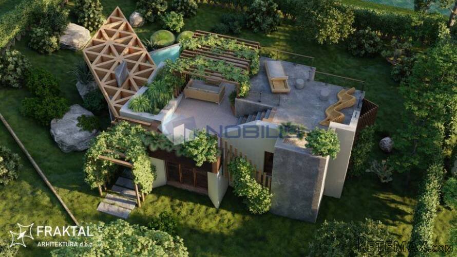 Vis, Rukavac, zemljište 1138m2 sa građevinskom za vilu s b.. - 8