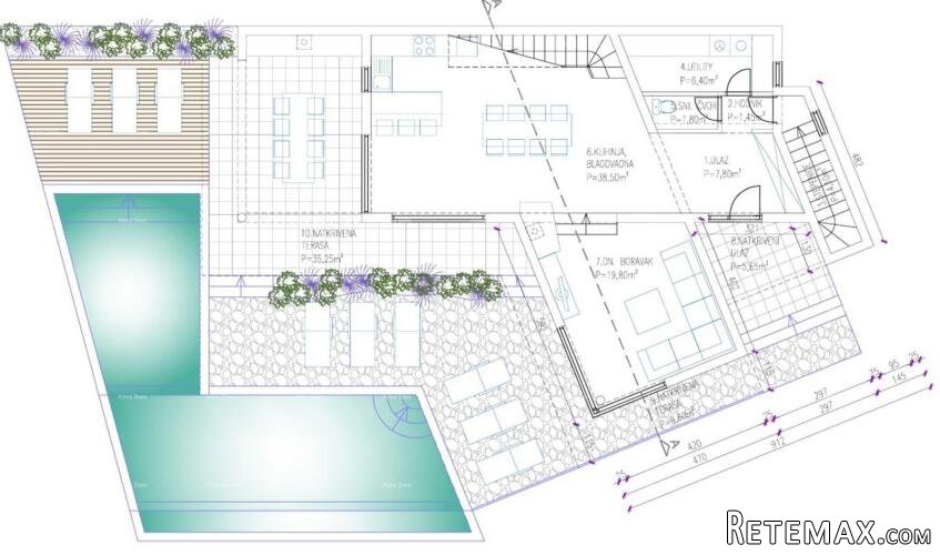 Građevinsko zemljište površine 1.220 m² – Sveta Marina, Raš.. - 2