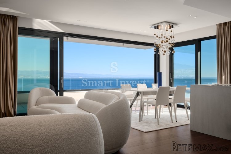 OPATIJA, luksuzna novogradnja 3S+DB, s otvorenim pogledom..