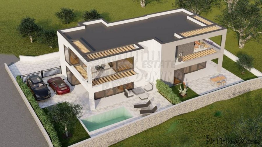 Novogradnja-dvojna kuća s bazenom i okućnicom-Malinska! - 10