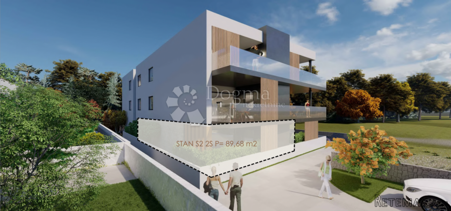 Trosoban stan 89,68 m2-Privlaka-Mletak novogradnja