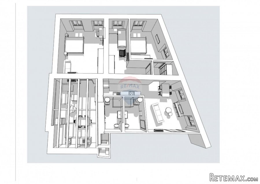 RIJEKA,CENTAR- stan 130 m2 za investiciju