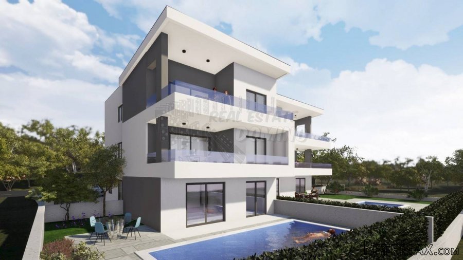 Dva apartmana sa bazenom i pogledom! Malinska - 13
