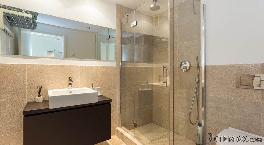 This modern apartment is in a small complex with 20 units..