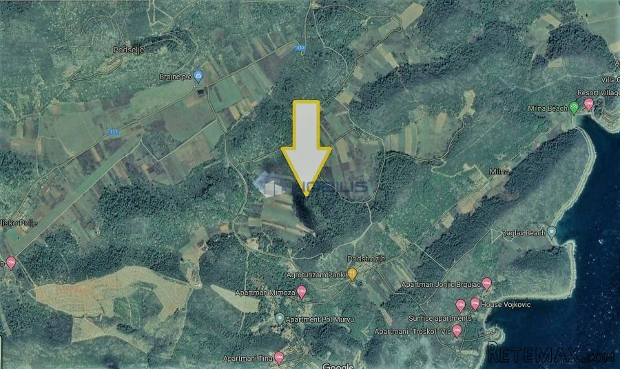 Vis - poljoprivredno zemljište 8384 m2