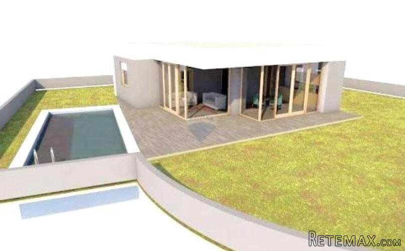 Istra, Umag - građevinsko zemljište s projektom kuće s baze - 3