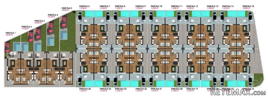These modern homes are built in blocks of 4, making each.. - 2