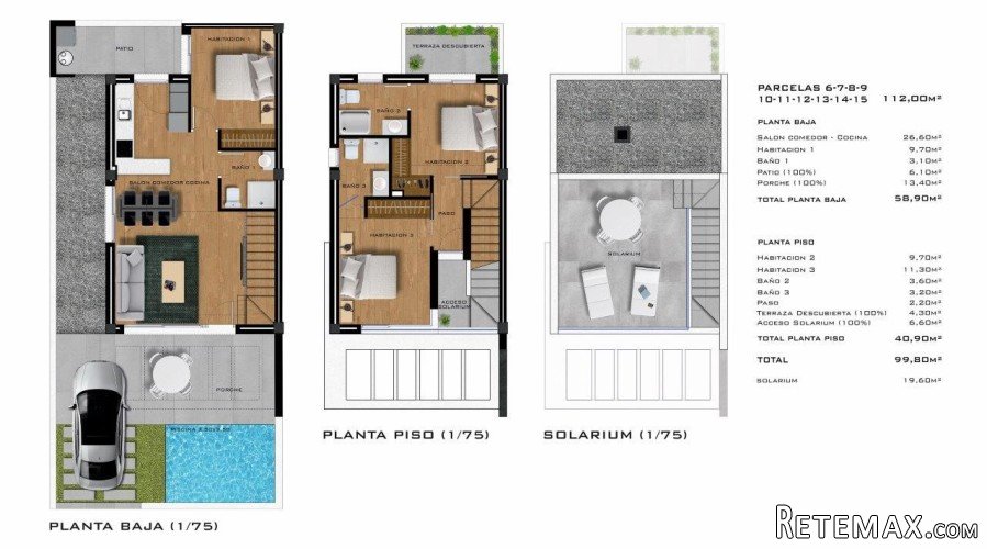 These modern homes are built in blocks of 4, making each.. - 3