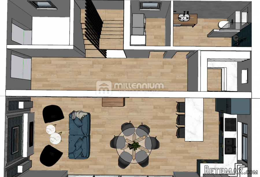 Kostrena, 170m2, samostojeća kuća u visokom roh bau