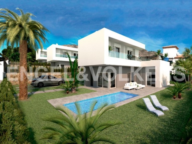 Modern Villas Under Construction With..