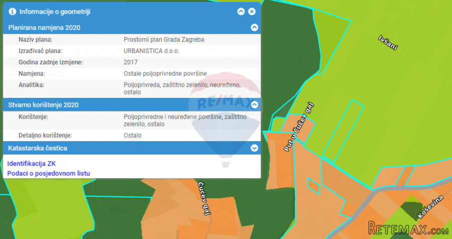 Zagreb, Trpuci, negrađevinsko zemljište 3663 m2 - 2