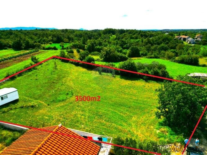 Istra,Žminj-5km-idealno građevinsko zemljište-3500m2 - 2