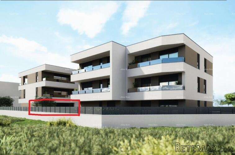 PULA, Valdebek - Stan u prizemlju s vrtom u novogradnje / B1