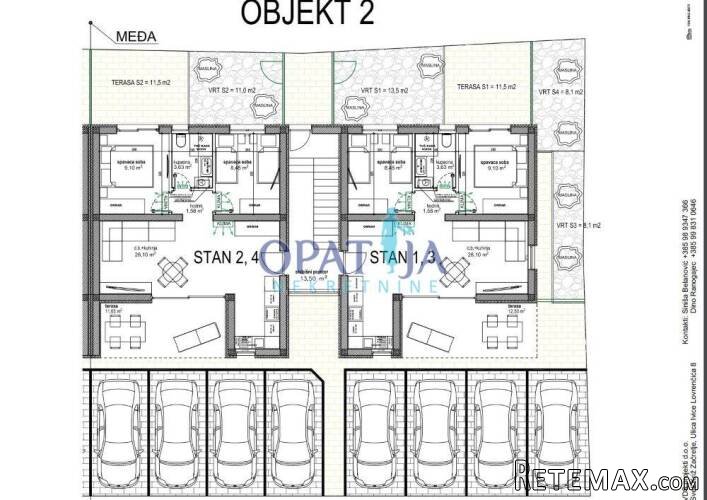 Vir, apartman 2S4 kat, 100m do plaže južna strana - 4