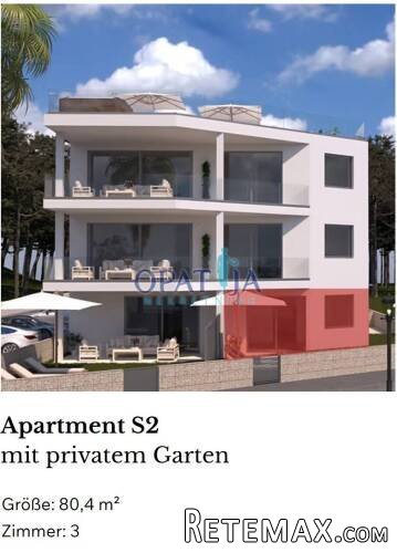 1. red do mora u Viru, apartman S2 s vrtom, rijetkost! - 3