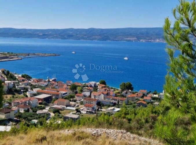 Građevinsko zemljište, Mali Rat, pogled na more