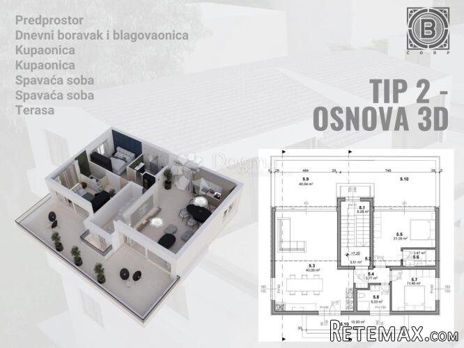 NOVOGRADNJA PAG, U3-2 - 2