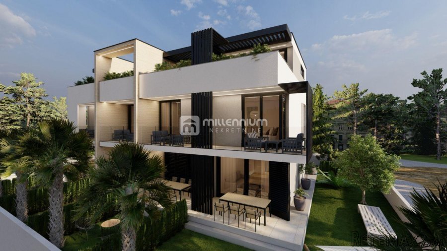 Otok Krk, Krk, 120m2, troetažni stan u novogradnji - 2