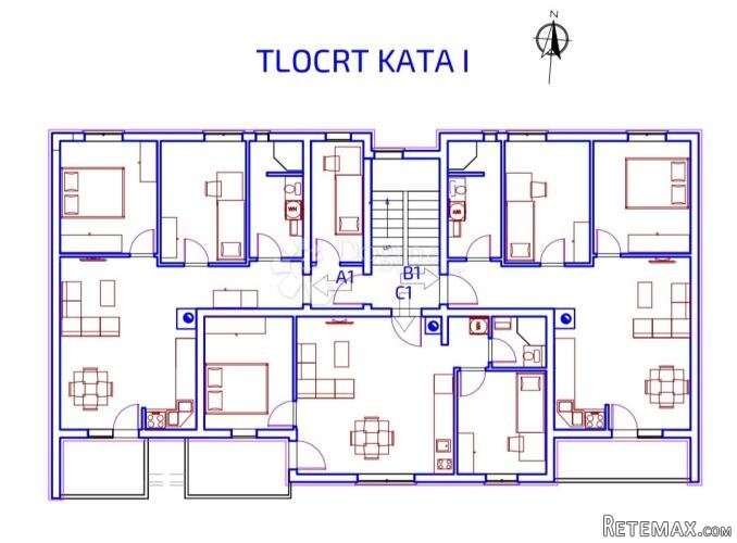 3. KAT STAN B Novogradnja centar Pula (500m od Amfiteatra) - 3