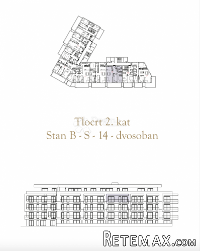 DVOSOBAN STAN U NOVOGRADNJI, 2. kat (B-S14) - 2