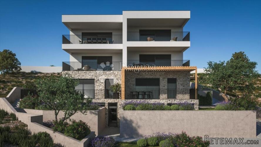 Žaborić - novogradnja jednosoban apartman 130 m do plaže sa - 2