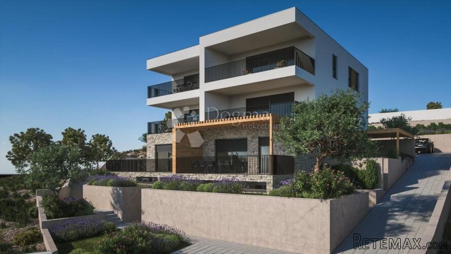 Žaborić - novogradnja jednosoban apartman 130 m do plaže sa - 3