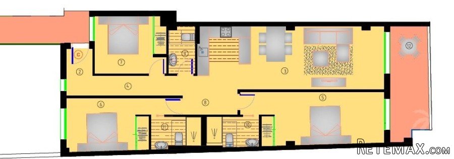This modern apartment complex is only 200 meters from the.. - 6