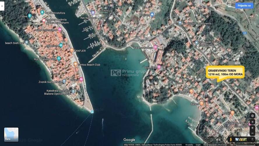 Otok Rab, Banjol, građevinsko zemljište - 3