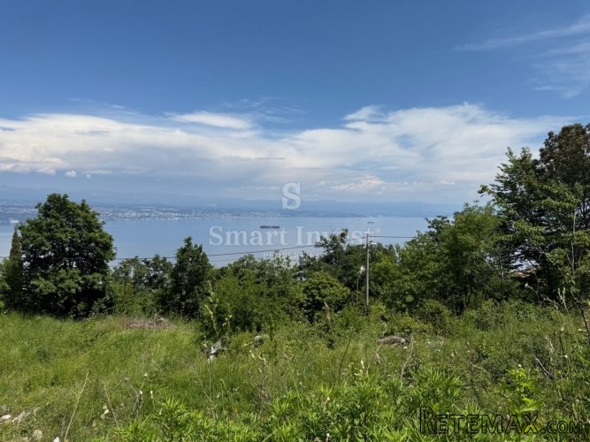 LOVRAN - TULIŠEVICA, zemljište od 1343 m2 s građevinskom do..