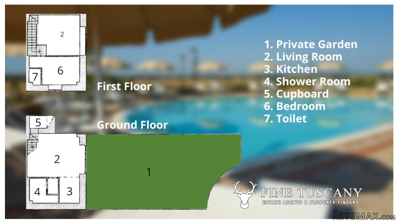 1 bedroom property for sale in Tuscany.. - 2