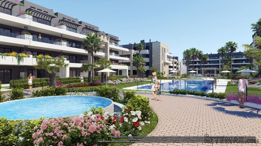 This residential development offers large parks..
