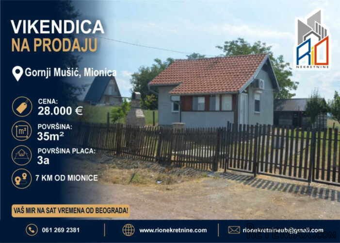 NA PRODAJU! Useljiva vikendica u Mionici, Gornji Mušić