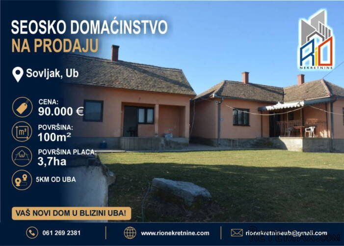 NA PRODAJU! Seosko domaćinstvo u Sovljaku kod Uba