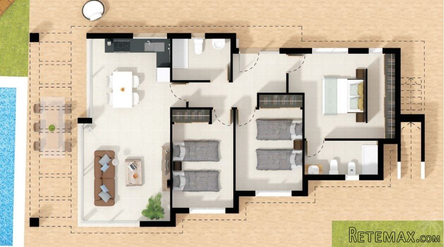 This beautiful modern villa located near La Manga with the.. - 5