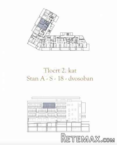 DVOSOBAN STAN U NOVOGRADNJI, 2. kat (A-S18) - 2