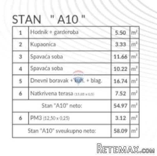 Istra, Pula - dvosoban stan, novogradnja, 1.kat - 3